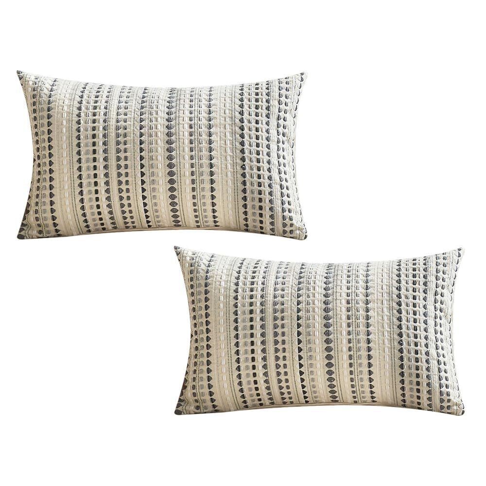 3940 Boho Striped Pillow Cover,2 PCS Bedroom Decor Pillowcase